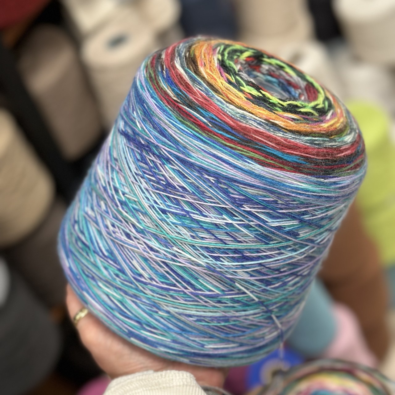 Пряжа для вязания СуперБобинка носочной пряжи №362 75% шерсть superwash, 25% п/а