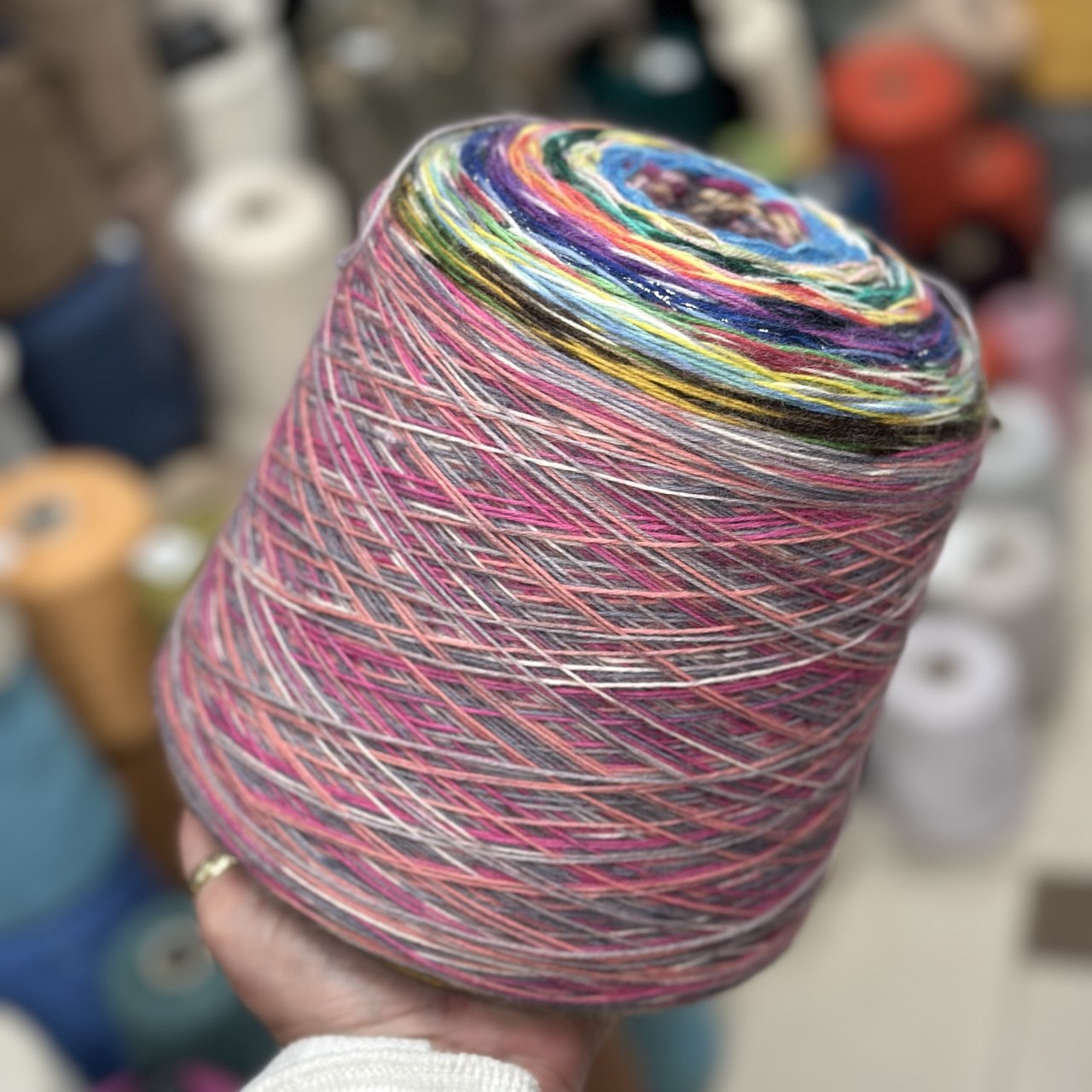 Пряжа для вязания СуперБобинка носочной пряжи №420 75% шерсть superwash, 25% п/а