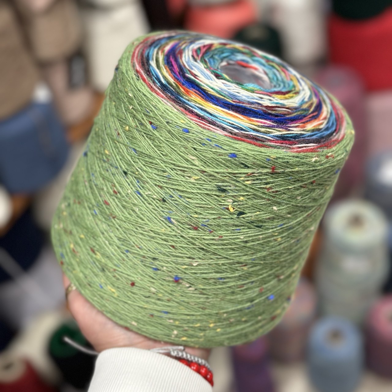 Пряжа для вязания СуперБобинка носочной пряжи №448 75% шерсть superwash, 25% п/а