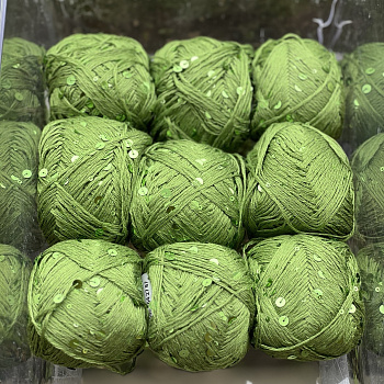 Хлопок с пайетками №20