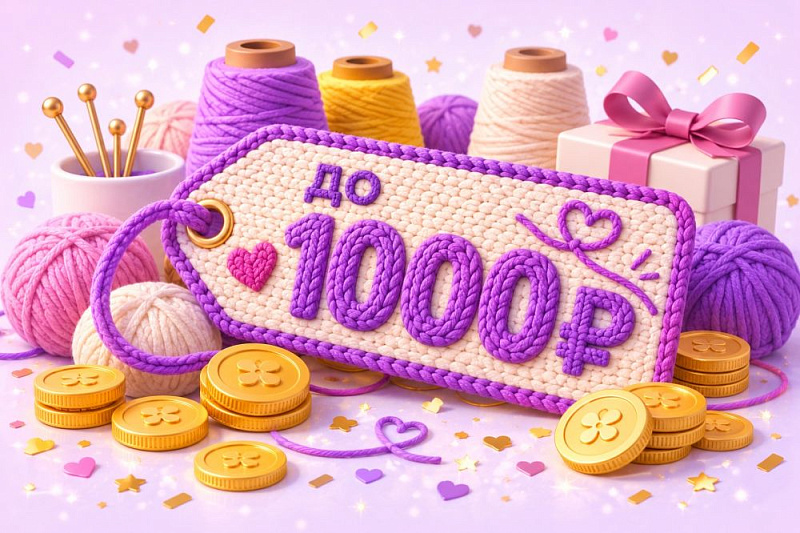 До -1000₽ на первый заказ🎁 В магазине пряжи IrisYarn Ирис Ярн