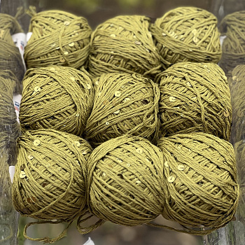 Хлопок с пайетками №36