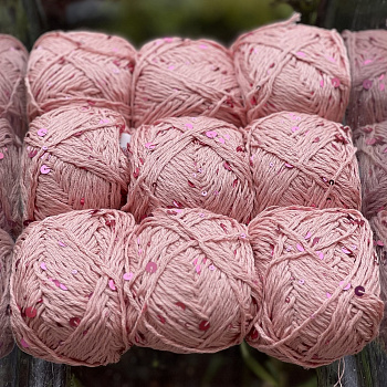 Хлопок с пайетками №18