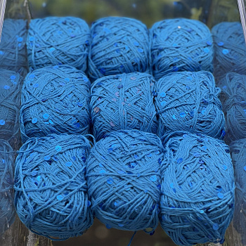 Хлопок с пайетками №16