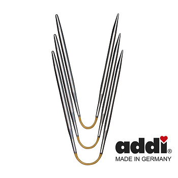 ​Спицы чулочные гибкие, супергладкие, addiCraSyTrio SHORT №2, 21 см​ (Толщина 2,25мм)