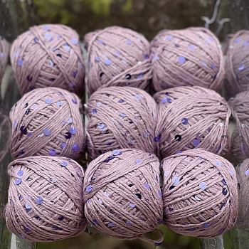 Хлопок с пайетками №31