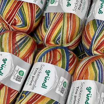 Стоковая носочная пряжа Grundl