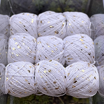 Хлопок с пайетками №25