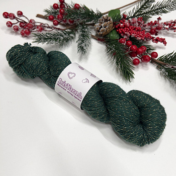 Носочная мериносовая пряжа IrisYarn (Золотой люрекс 100гр.)