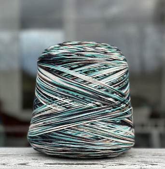 Пряжа для вязания Меринос 75% art Cherry multicolor 4/16 80% мериносовая шерсть, 20% п/а