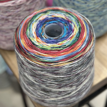 Пряжа для вязания СуперБобинка носочной пряжи №382 75% шерсть superwash, 25% п/а