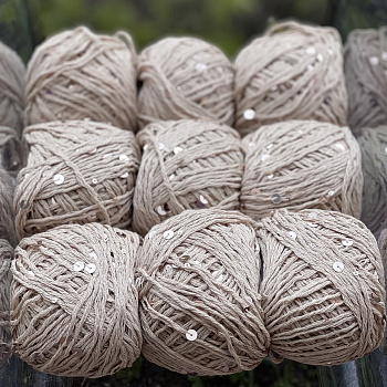 Хлопок с пайетками №10