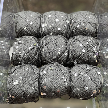 Хлопок с пайетками №2