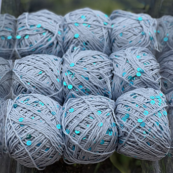 Хлопок с пайетками №8