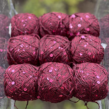 Хлопок с пайетками №34