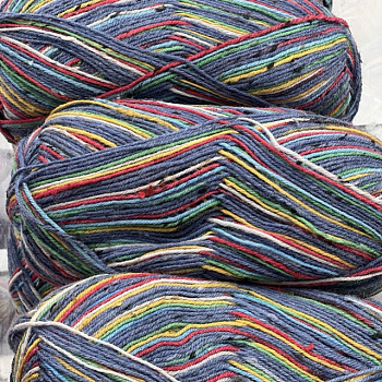 Стоковая твидовая носочная пряжа Pro Lana Fashion 6