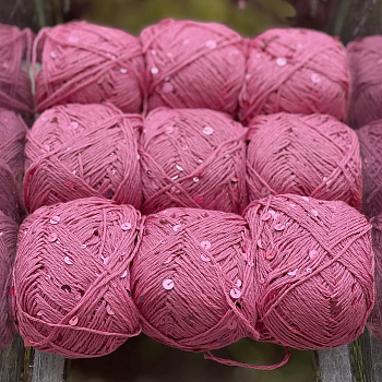 Хлопок с пайетками №13