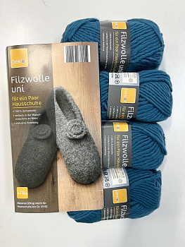 Пряжа для валяния тапочек