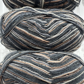 Стоковая твидовая носочная пряжа Pro Lana Fashion 6